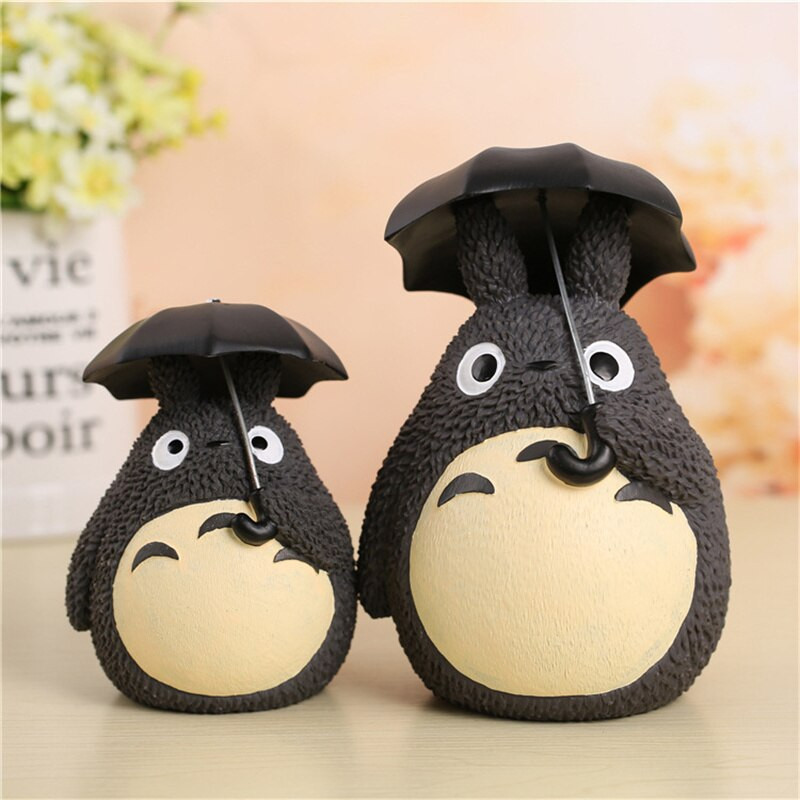 Κουμπαράς My Neighbor Ρητίνη Totoro Figurines Ιαπωνικού στυλ Κουτί αποθήκευσης χρημάτων Βάζο νομισμάτων Δώρα για παιδιά