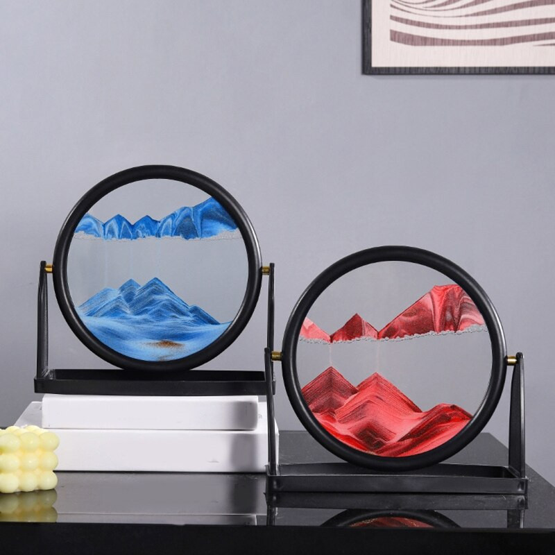 Sukamasis judantis smėlio paveikslas 3D judesio ekranas, tekantis greito smėlio rėmas, skirtas namų miegamojo svetainei dekoruoti, dovana