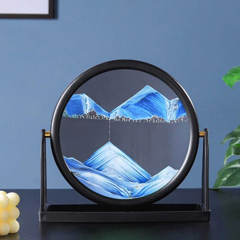 Sukamasis judantis smėlio paveikslas 3D judesio ekranas, tekantis greito smėlio rėmas, skirtas namų miegamojo svetainei dekoruoti, dovana