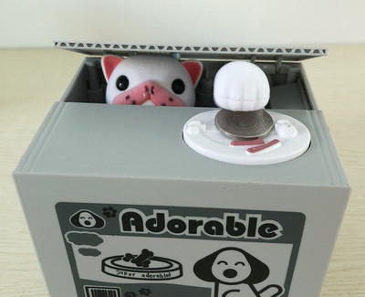 Aranyos elektronikus pénzes dobozok automatizált panda macska lopott érmebank malacperselyek gyerekeknek ajándék műanyag pénztartó dobozok lakberendezés
