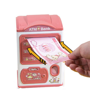 Κουμπαράς Κουμπαράς με Δακτυλικό Αποτύπωμα Ηλεκτρονικό Ταμιευτήριο ΑΤΜ για νομίσματα Χρηματοκιβώτιο Μεγάλο Κλειδαριά με κωδικό πρόσβασης τράπεζας κερμάτων για παιδιά