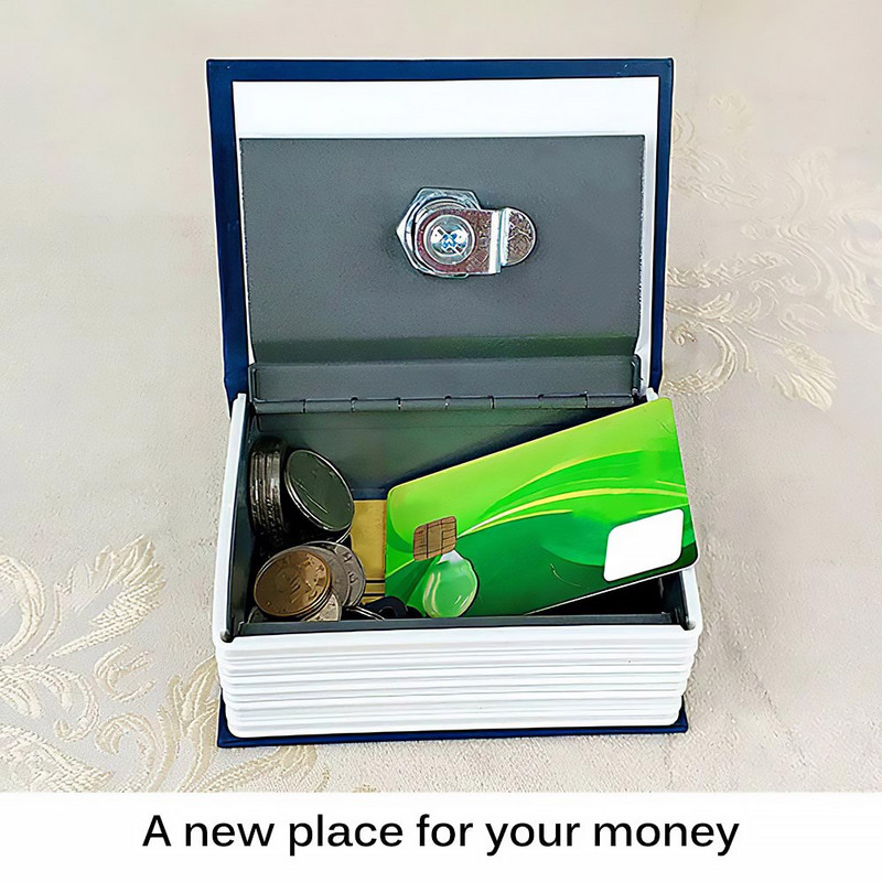 Žodynas Mini Seifas Knyga Pinigai Paslėpta Paslaptis Saugumas Seifas Užraktas Pinigai Pinigai Monetų saugojimas Papuošalai Raktų spintelė Piggy Bank