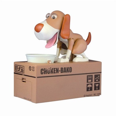 Rajzfilm Robot Kutya Pénztár Pénzbank Automata lopott érme malacpersely Pénztakarék doboz Pénzdoboz Ajándék kölyök kutyus érmetartónak