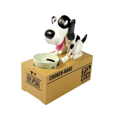 Rajzfilm Robot Kutya Pénztár Pénzbank Automata lopott érme malacpersely Pénztakarék doboz Pénzdoboz Ajándék kölyök kutyus érmetartónak