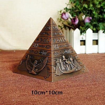 Lydinio Egipto piramidė Piggy Bank suvenyrų pastato kopija Namų dekoro papuošalai Papuošalai Kūrybiniai senoviniai laikrodžiai pinigų dėžutės