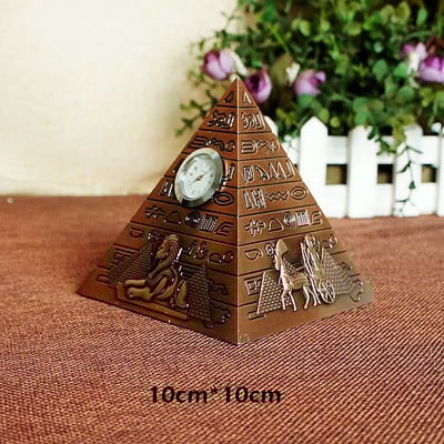 Lydinio Egipto piramidė Piggy Bank suvenyrų pastato kopija Namų dekoro papuošalai Papuošalai Kūrybiniai senoviniai laikrodžiai pinigų dėžutės