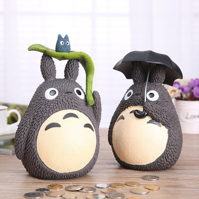 Totoro Piggy Bank Money Box Resin Figure Παιδικά παιχνίδια Δώρα για παιδιά