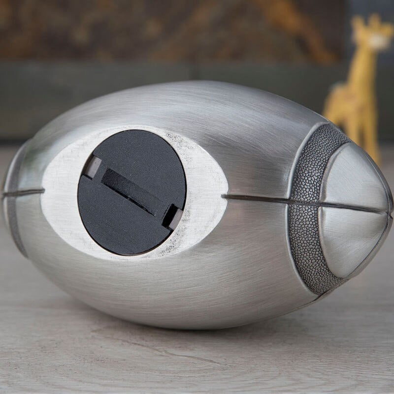 Fém Rugby Piggy Bank tűzálló, rejtett pénzes doboz