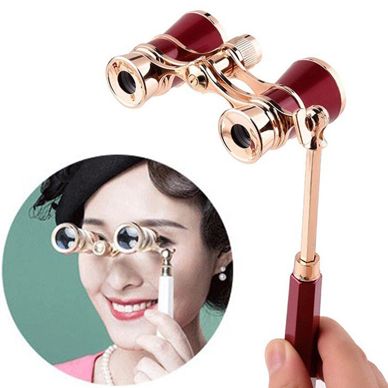 8 tipų 3X25 koncertiniai žiūronai su rankena/grandine moterims Operos teatras Žirgų lenktynės Elegantiškos mados teleskopo dovanos