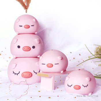 Γελοιογραφία Piggy Bank Cute Money Coin Box Παιδικά παιχνίδια Squeak Lovely Pig Saving Bank Στολίδι ζώων Αποθήκευση Κουτί Χριστουγέννων Δώρα