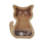 Medinė kiaulytė, miela gyvūno formos pinigų dėžutė, taupymo dėžutė monetoms, medžio amatams, vaikiškų pinigų indelis, atminimo dovanos