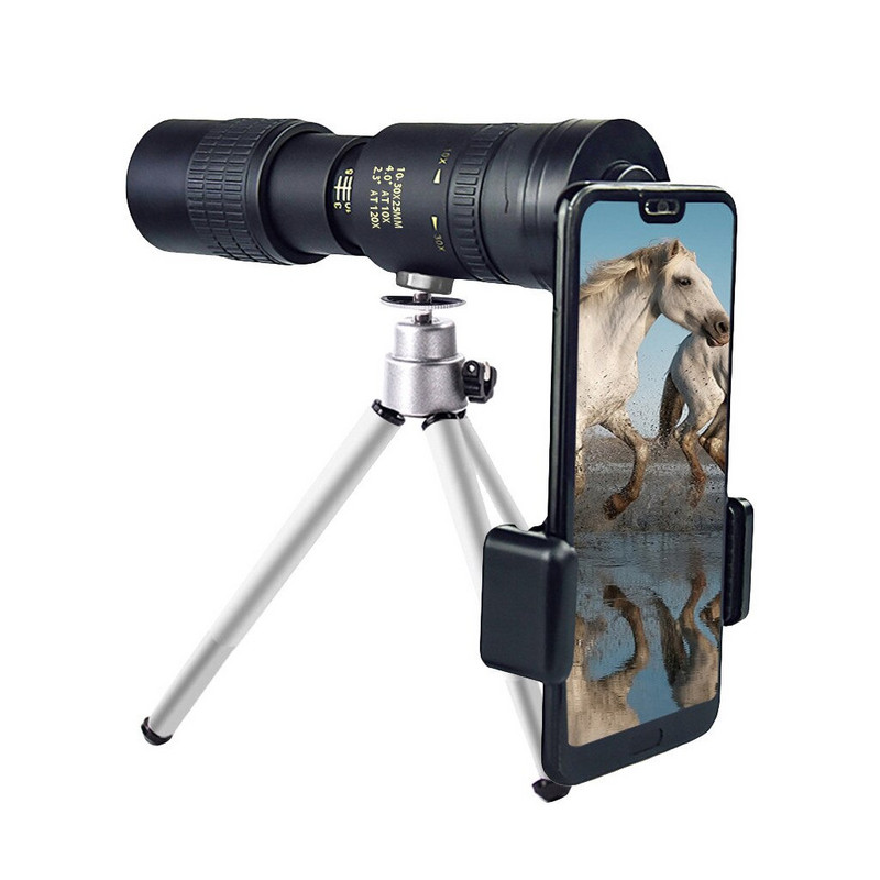 Aukštos kokybės monokulinis teleskopas 4K 10-300X40mm Super Telephoto Zoom Monokuliarus teleskopas Nešiojamas lauko sportinis teleskopas NAUJIENA