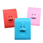 Cutie Pușculiță inteligentă Senzor de mâncare de bani pentru față Cutie de economisire electrică Monede pentru copii Mașină de cadouri Cutie de bani pentru decorarea casei