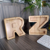 Medinė individualizuota Piggy Bank abėcėlė berniukams Vaikai Pinigų stiklainis Monetos Mergaitėms Suaugusiems Taupymo dėžutė Alcancias laiškas MEILĖS papuošimas