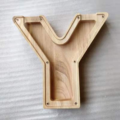 Medinė individualizuota Piggy Bank abėcėlė berniukams Vaikai Pinigų stiklainis Monetos Mergaitėms Suaugusiems Taupymo dėžutė Alcancias laiškas MEILĖS papuošimas