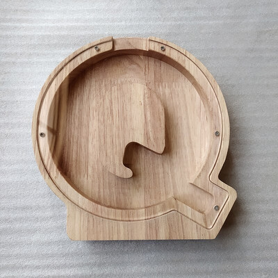 Medinė individualizuota Piggy Bank abėcėlė berniukams Vaikai Pinigų stiklainis Monetos Mergaitėms Suaugusiems Taupymo dėžutė Alcancias laiškas MEILĖS papuošimas