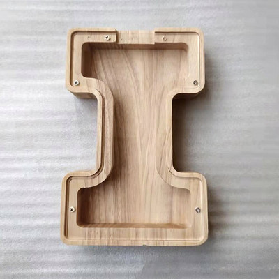 Medinė individualizuota Piggy Bank abėcėlė berniukams Vaikai Pinigų stiklainis Monetos Mergaitėms Suaugusiems Taupymo dėžutė Alcancias laiškas MEILĖS papuošimas