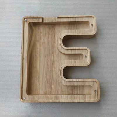 Medinė individualizuota Piggy Bank abėcėlė berniukams Vaikai Pinigų stiklainis Monetos Mergaitėms Suaugusiems Taupymo dėžutė Alcancias laiškas MEILĖS papuošimas