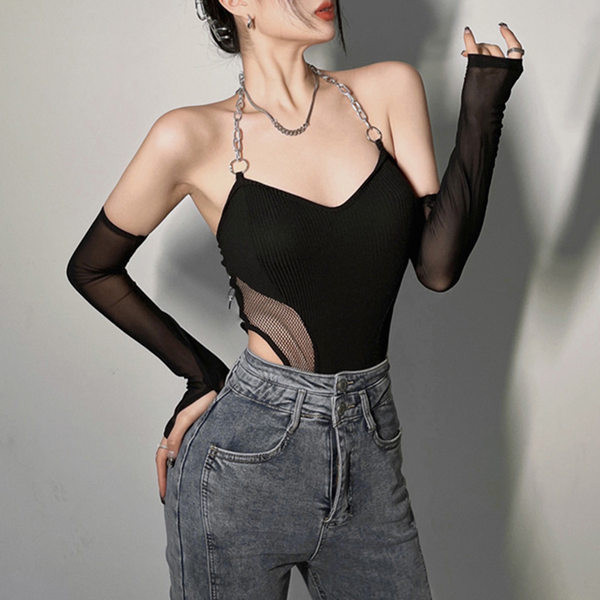 Új modell női body fém pánttal