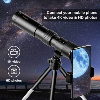 4K10-300X40mm Супер телефото мащабиране Водоустойчив монокулярен телескоп с BAK4 призмен обектив за плажни пътувания Дейности на открито Спорт