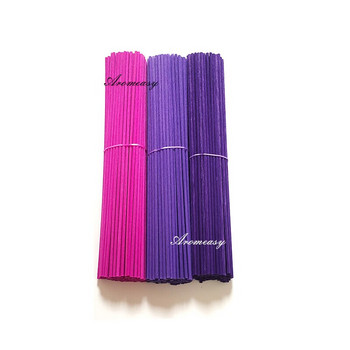 100 бр./лот лилави тръстикови дифузьорни пръчици с дължина 22 см диаметър 3 мм цвят, дължина, диаметър могат да бъдат персонализирани