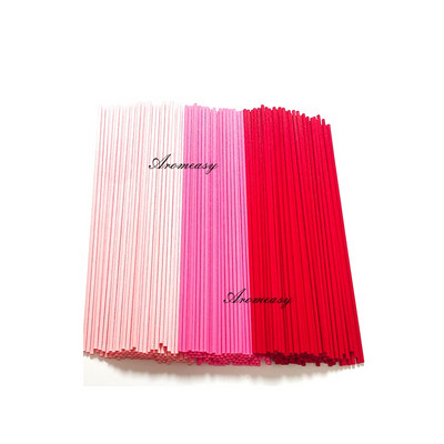 100pcs/lot Pink and Red Fiber Sticks for Reed Diffuser Length 22cm Diameter 3mm