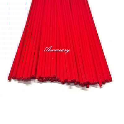 100 vnt / siunta Rožinės ir raudonos spalvos pluošto lazdelės, skirtos nendrių difuzoriaus ilgis 22 cm skersmuo 3 mm