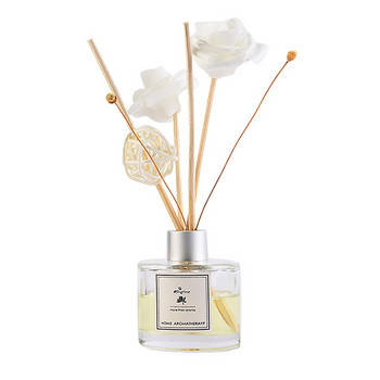 Σετ αρωματοθεραπείας Fragrancea Rattan Reed Oil Diffusers with Natural Sticks, γυάλινο μπουκάλι και αρωματικό λάδι 50ML Σετ διάχυσης καλαμιών