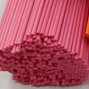 100tk 22cmx3mm värvilised kiudrotangist pulgad Lõhnaõli Õliroo hajutipulgad kodukaunistuseks Õhuvärskendaja täitepulgad