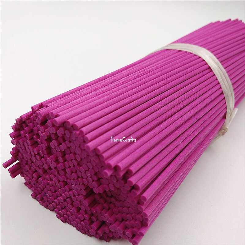 100vnt 22cmx3mm spalvoto pluošto rotango lazdelės kvapiosios alyvos nendrių difuzoriaus lazdelės namų dekoravimui oro gaiviklio papildymo lazdelės