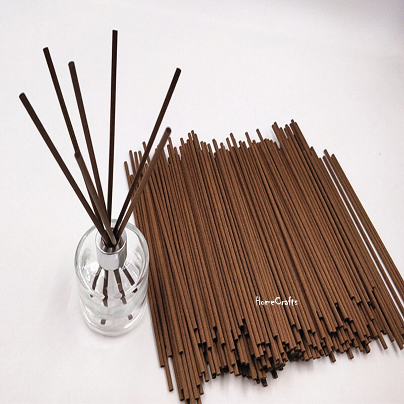 100vnt 22cmx3mm spalvoto pluošto rotango lazdelės kvapiosios alyvos nendrių difuzoriaus lazdelės namų dekoravimui oro gaiviklio papildymo lazdelės