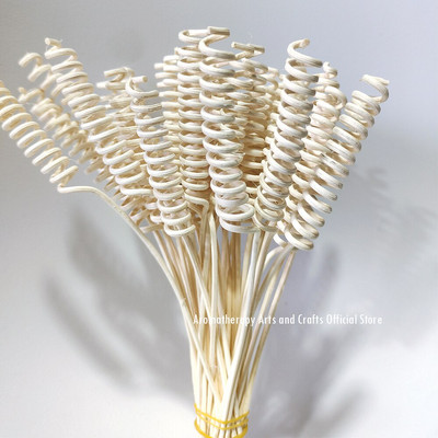 50db 20cmx2mm hullámos nád diffúzor cserepálcika barkács kézzel készített otthoni dekoráció extra vastag rattan nádolaj diffúzor utántöltő pálcikák