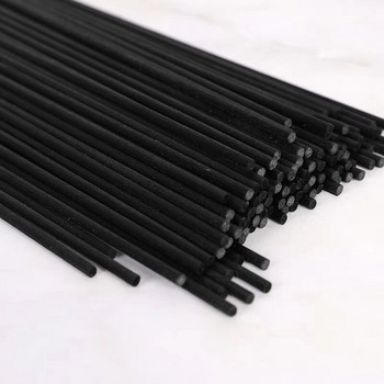 300 бр./лот 22 см x 3 мм пръчици от черен влакна от ратан, етерично масло, пръчици за дифузьор от тръстика за декорация на дома