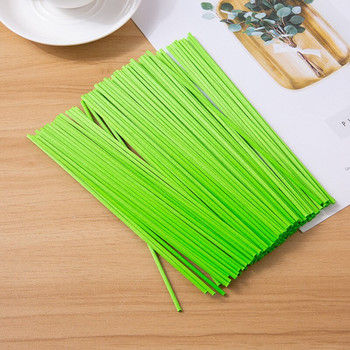 300 τμχ 22cm 3mm Red Reed Diffuser Sticks Αντικατάσταση ραβδιών από συνθετικές ίνες Rattan Aromatherapy Diffuser Refill Sticks