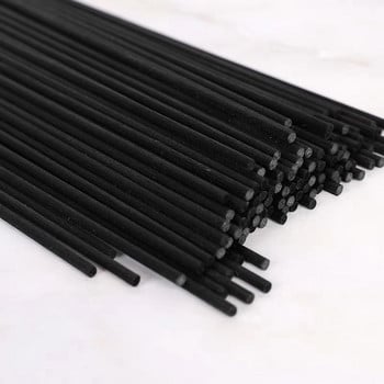 500 τμχ 22cmx3mm Μαύρες ίνες Rattan Sticks Ανταλλακτικό Ανταλλακτικό Reed Diffuser Sticks για διακόσμηση σπιτιού