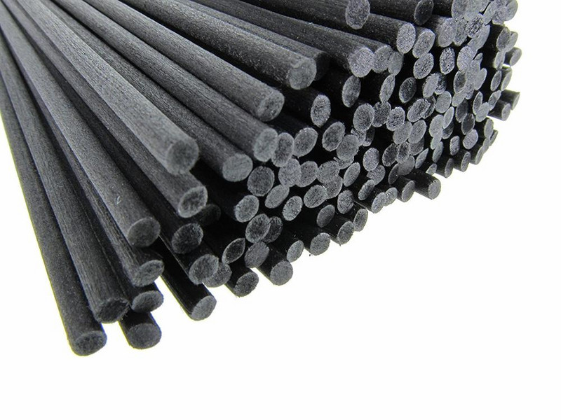 500db 22cmx3mm fekete szálas rattan pálcikák csere utántöltő Reed diffúzor pálcikák lakásdekorációhoz