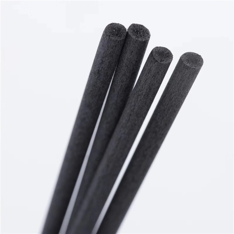 500db 22cmx3mm fekete szálas rattan pálcikák csere utántöltő Reed diffúzor pálcikák lakásdekorációhoz