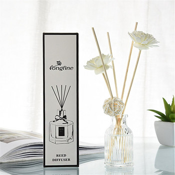Reed Oil Diffusers with Natural Sticks Γυάλινο μπουκάλι και αρωματικό λάδι 50ML Reed Diffuser Sets Aroma Diffusion Lasting and Fragrant