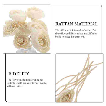 Diffuser Sticks Flower Stick Rattan Oil Refill Refill Aromatherapy Άρωμα Άρωμα Αέρα Διατηρημένα Αξεσουάρ Τριαντάφυλλο