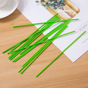 200 бр ратанова пръчка от зелени влакна за тръстиков дифузер Етерично масло Освежител за въздух Ароматерапевтични дифузьорни пръчици за домашен аромат