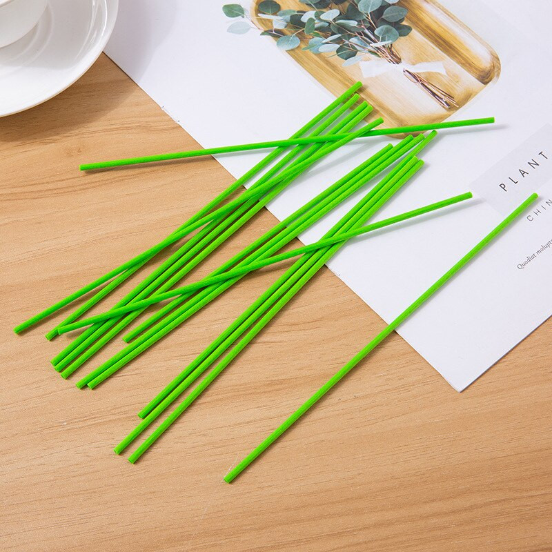 200db Green Fiber Rattan Stick for Reed diffúzor illóolaj légfrissítő aromaterápiás diffúzor pálcikák otthoni illatokhoz