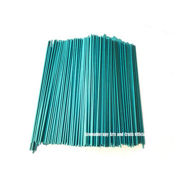 300 τμχ 22cmx3mm Σκούρα Πράσινη Fiber Rattan Reed Diffuser Sticks Home Αρώματα Αντικατάστασης Fiber Essential Oil Refill Sticks