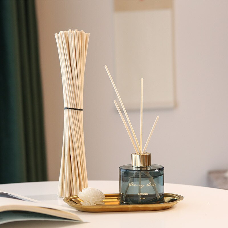 100db 25cmx3mm Reed diffúzor cserepálcika barkács kézzel készített otthoni dekoráció extra vastag rattan nádolaj diffúzor utántöltő pálcikák