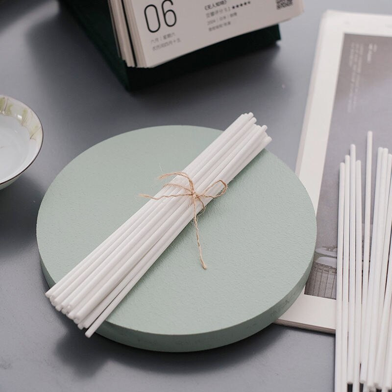 100vnt 30cmx5mm pluošto rotango lazdelės Eterinio aliejaus nendrių difuzoriaus lazdelės Aromatinės lazdelės namų kvapų oro gaivikliui