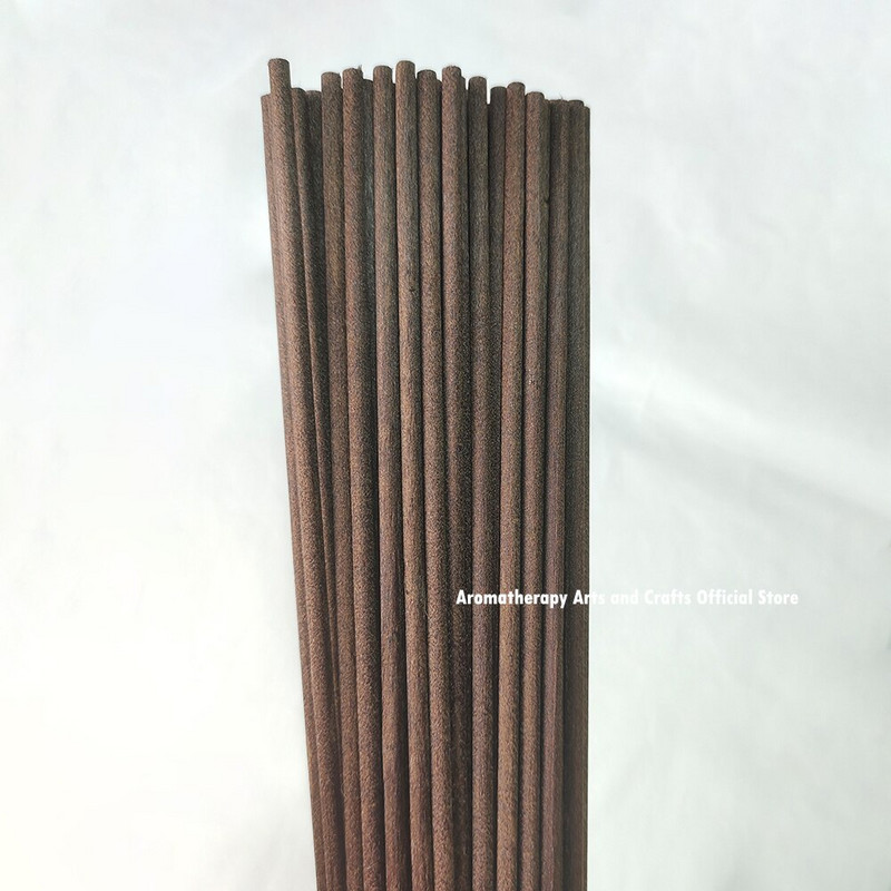 50db 25cmx4mm barna szálas pálcikák Reed diffúzor aromaterápiás illékony rúd otthoni illat illóolaj otthoni dekorációhoz