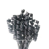 50db 24cmx3mm fekete aromaterápiás diffúzor rudak hullámos rattan nád illat diffúzor csere utántöltő pálcikák légfrissítő