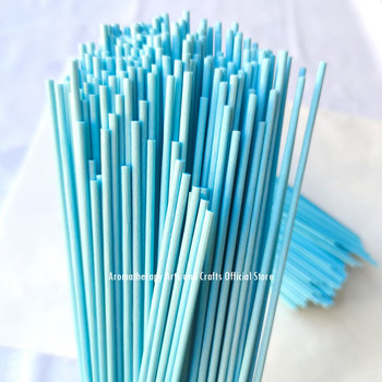 300 τμχ 22cmx3mm Sky Blue Fiber Rattan Reed Diffuser Refill Sticks Refill Aroma Essential Oil Αποσμητικό αέρα Διακοσμητικό