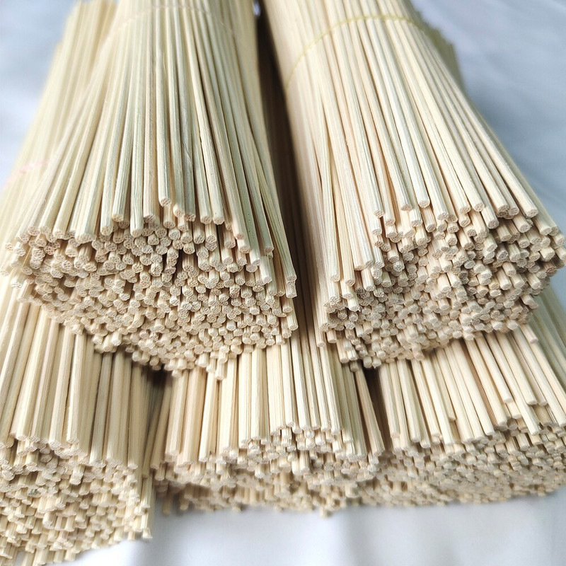 1000db 20cmx2mm-es Reed diffúzor cserepálcika barkács kézzel készített otthoni dekoráció extra vastag rattan nádolaj diffúzor utántöltő pálcikák