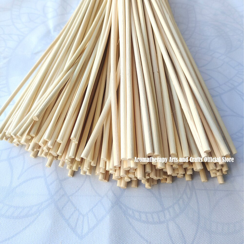 50 vnt 4/5 mm storio rotango lazdelės Kvapas nendrių aliejaus difuzorius Aroma Stick namų vonios kambariui Svetainės apdailai pasidaryk pats rankų darbo