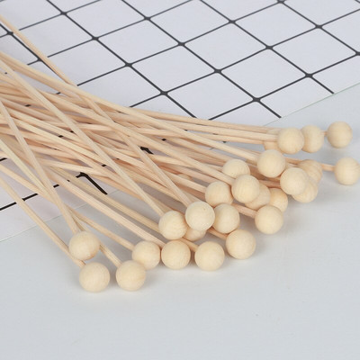 50 DB Fa Rattan Ball Reed Stick illatokhoz Rattan Sticks Barkácsolás Otthoni Dekorációs Aromaterápiás Kiegészítők Reed Diffúzorhoz